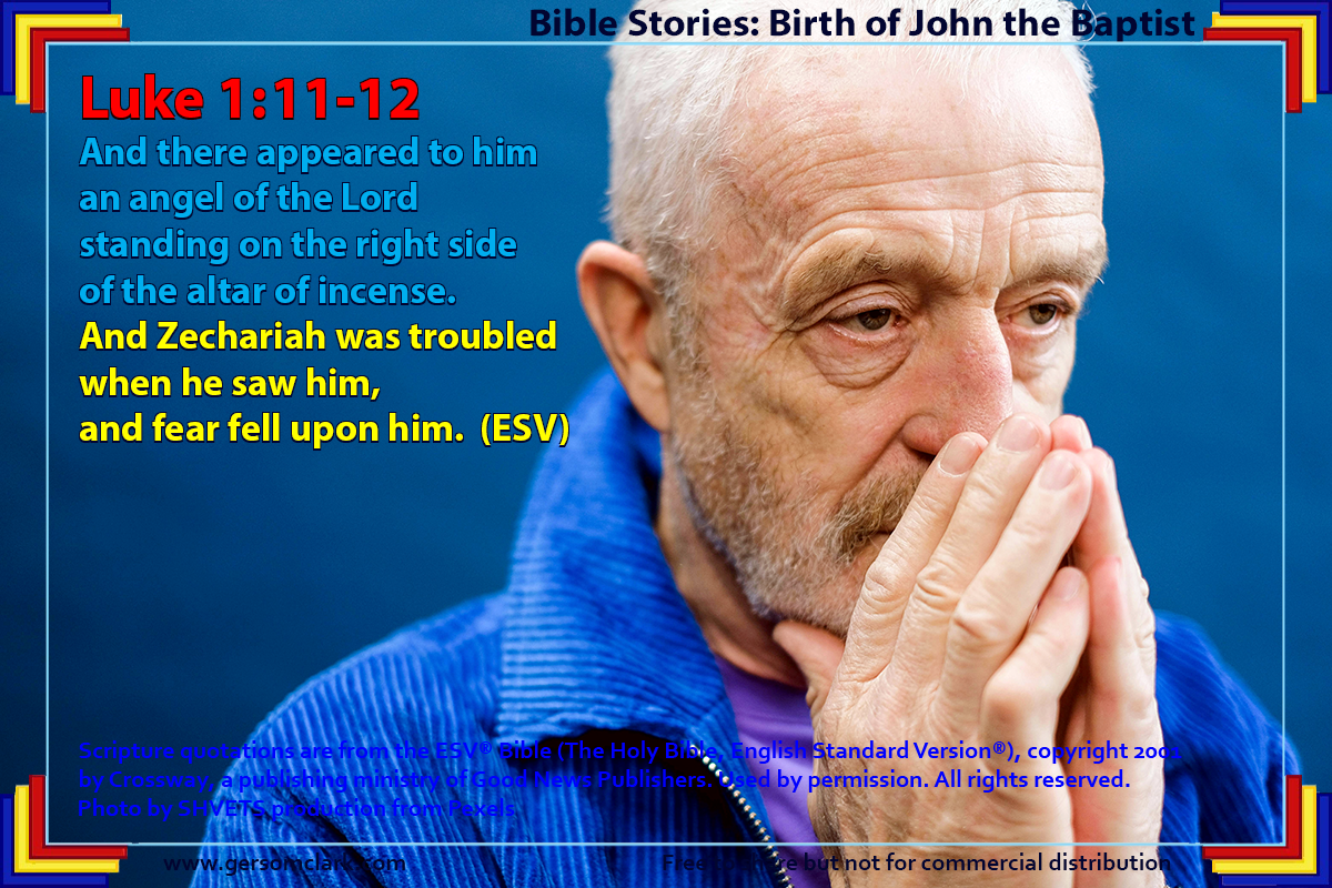 And Zechariah was troubled when he saw him – Gersom Clark